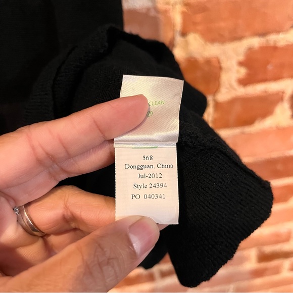 Lilly Pulitzer Helena Dress 100% Merino Wool Black Size Small - Picture 7 of 9